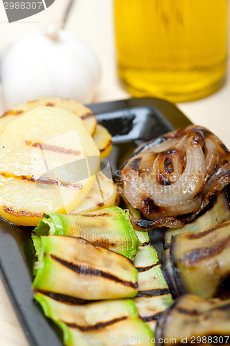 Image of grilled assorted vegetables 