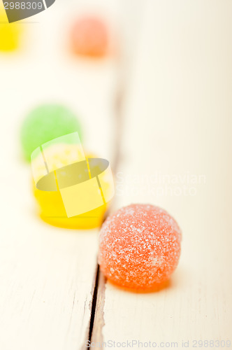 Image of sugar jelly fruit candy