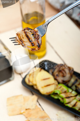 Image of grilled assorted vegetables 