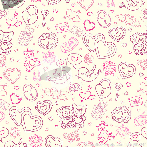 Image of Seamless wedding patterns.