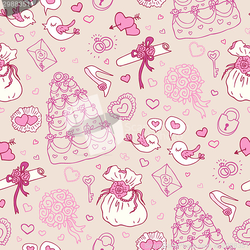 Image of Seamless wedding patterns.