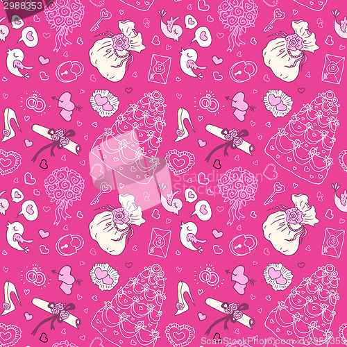 Image of Seamless wedding patterns.