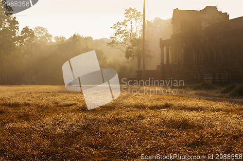 Image of Angkor Wat (temple complex in Cambodia) in the morning 