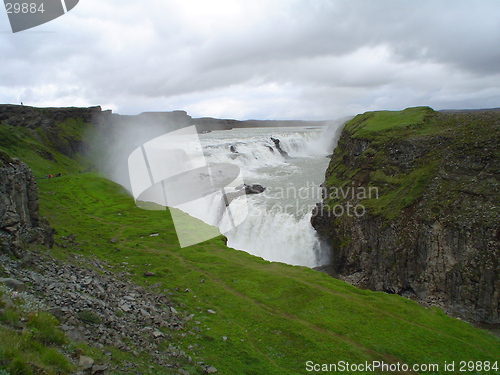 Image of the famous Gullfoss in Iceland