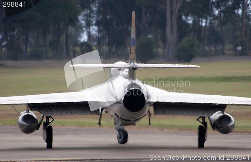 Image of Hawker Hunter with Heat Haze