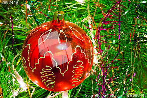 Image of 	Beautiful decorations for the Christmas tree