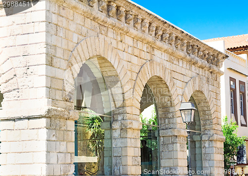 Image of The old building of the Venetian loggia in Rethymnon, Crete.