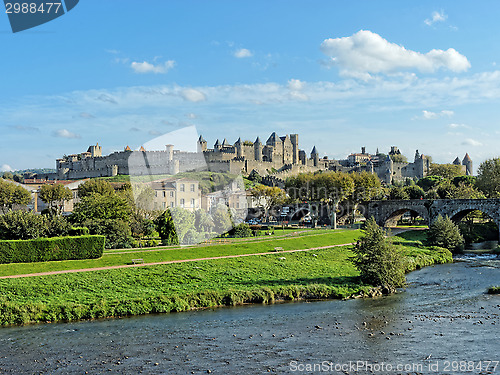 Image of Carcassonne fortified town , France