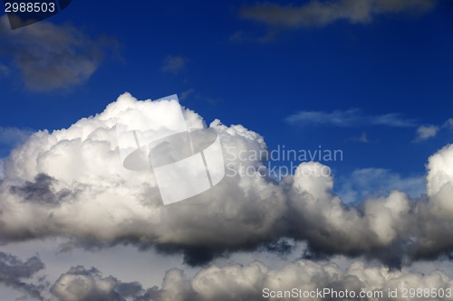 Image of Blue sky with clouds