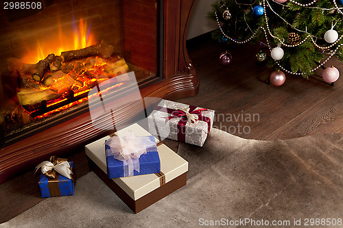 Image of Christmas gift boxes