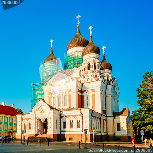 Image of Alexander Nevsky Cathedral, An Orthodox Cathedral Church In Tall