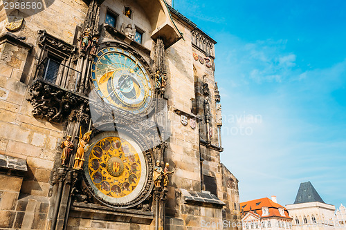 Image of Astronomical Clock In Prague, Czech Republic