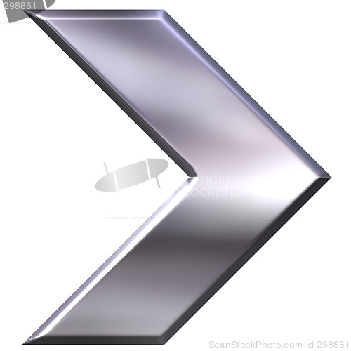 Image of 3D Silver Arrow