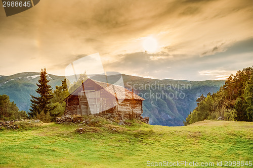 Image of Old Norwegian Wooden House