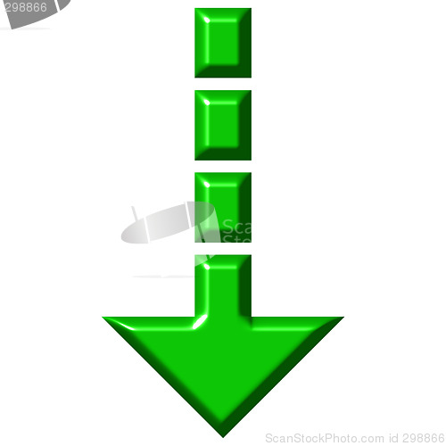 Image of 3D Download Arrow