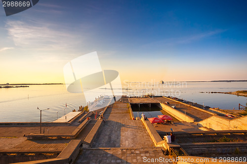 Image of Quay in Tallinn During Sundown