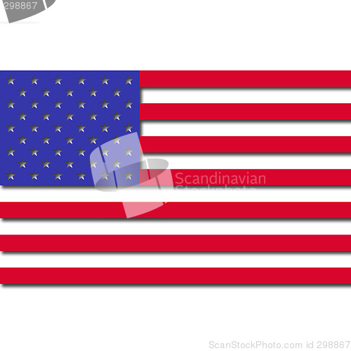 Image of 3D USA Flag
