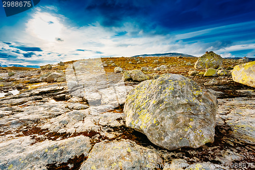 Image of Norway Nature Landscapes, Mountain Under Sunny Blue Sky