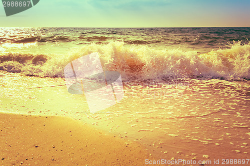 Image of Sand Beach And Wave