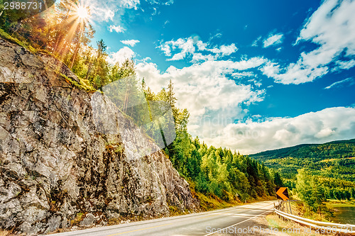 Image of Norway, Road In Norwegian Mountains