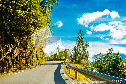 Image of Norway, Road In Norwegian Mountains