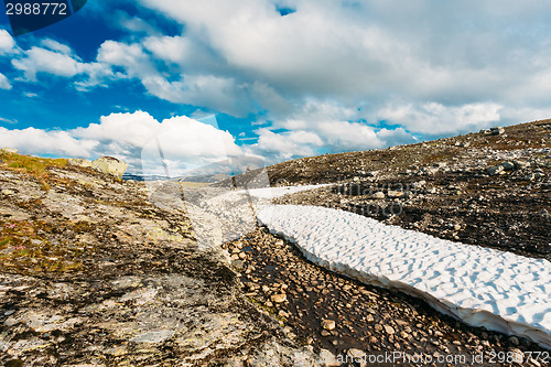 Image of Norway Nature Landscapes, Mountain Under Sunny Blue Sky