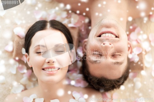 Image of happy couple in spa