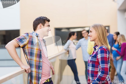 Image of group of smiling students outdoors