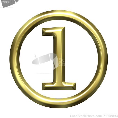 Image of 3D Golden Number 1