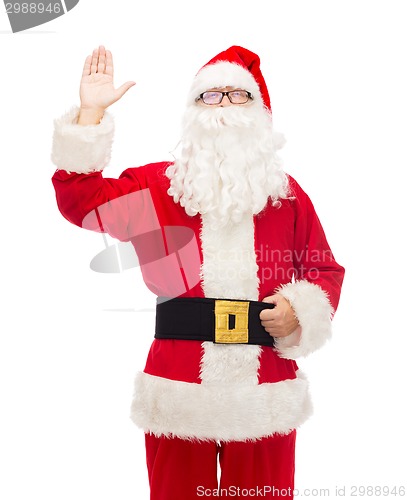 Image of man in costume of santa claus
