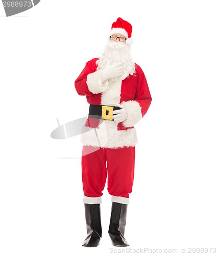 Image of man in costume of santa claus