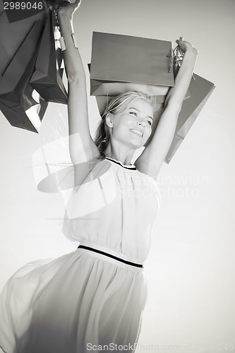 Image of woman with shopping bags
