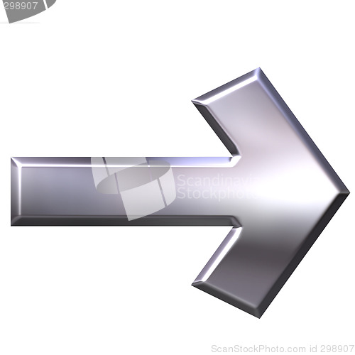 Image of 3D Silver Arrow