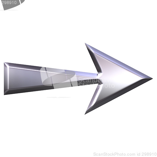 Image of 3D Silver Arrow