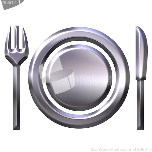 Image of 3D Silver Food Concept