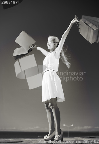 Image of woman with shopping bags