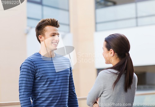 Image of group of smiling students outdoors