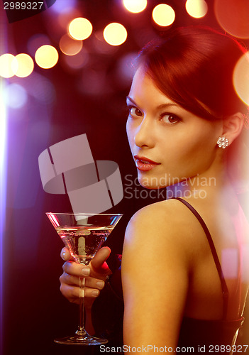 Image of woman with cocktail