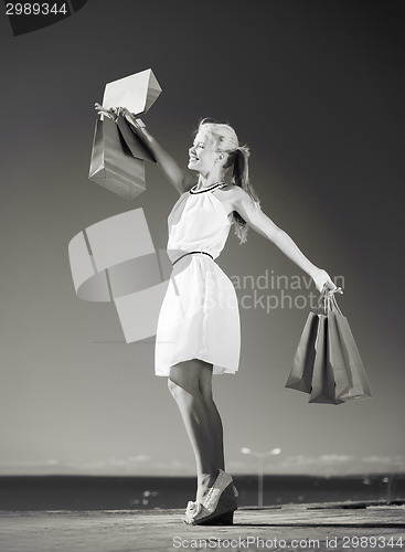 Image of woman with shopping bags