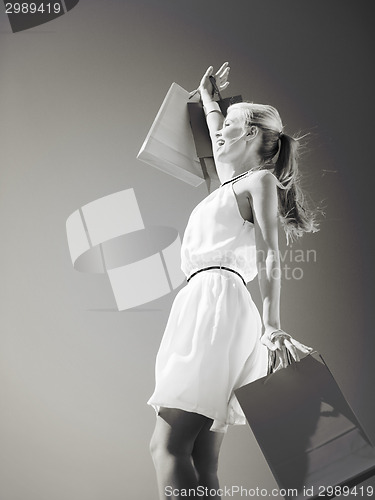 Image of woman with shopping bags