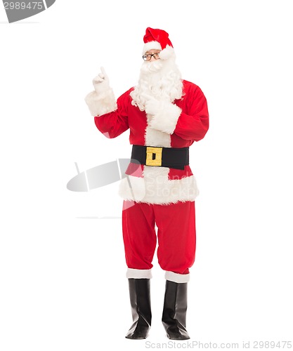 Image of man in costume of santa claus