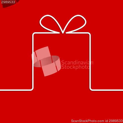 Image of Present with ribbon bow