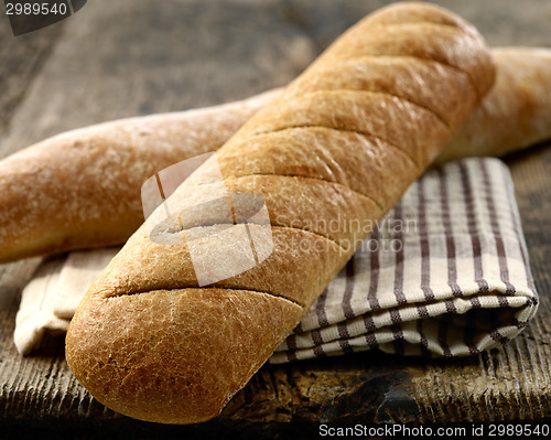 Image of freshly baked bread bun