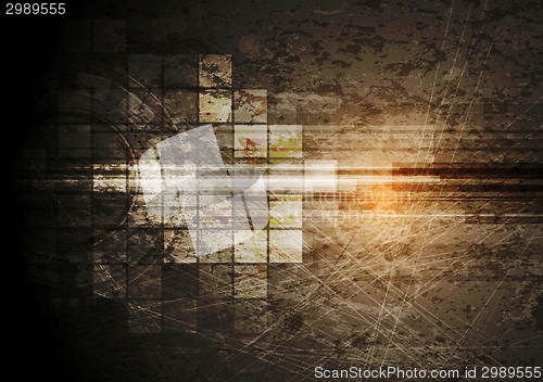 Image of Grunge tech background