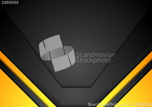 Image of Yellow and black corporate art background