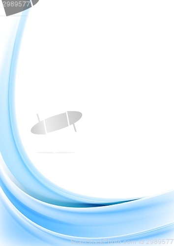 Image of Bright blue wavy background