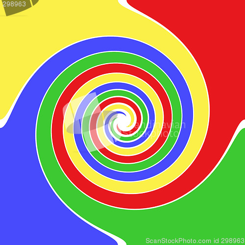 Image of Colorful Swirl Design