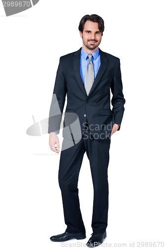 Image of Confident relaxed business executive