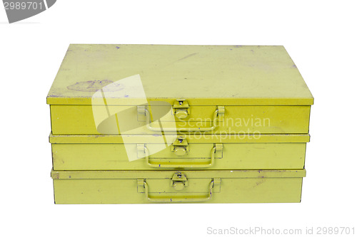 Image of Old metal box isolated
