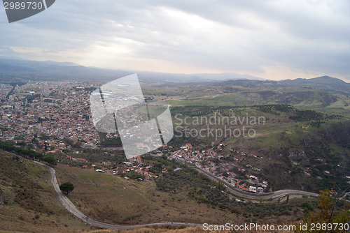 Image of Bergama aerial view, Turkey